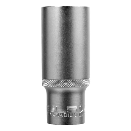 Головка торцевая удлиненная, 24 мм, шестигранная, CrV, под квадрат 1/2 Stels 13883 купить в Урае