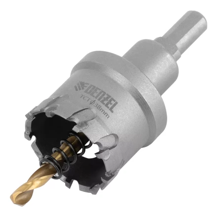 Коронка по металлу твердосплавная, 38 мм Denzel 724012 купить в Урае