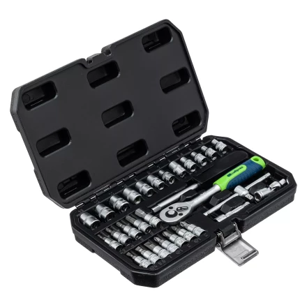 Набор инструментов Сибртех 13392, 1/4&quot;, пластиковый кейс, 29 предметов купить в Урае