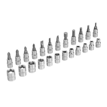 Набор инструментов Сибртех 13392, 1/4&quot;, пластиковый кейс, 29 предметов купить в Урае