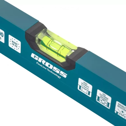 Уровень алюминиевый 1500 мм 2 глазка Handwerker Gross 33905 купить в Урае