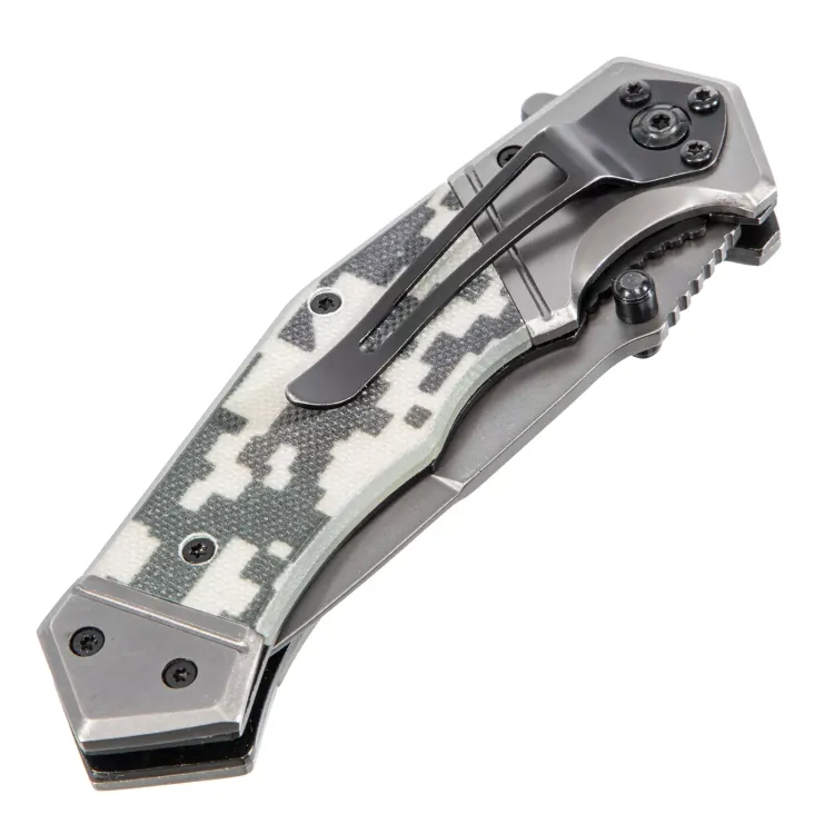 Нож складной Denzel 79209, многоцелевой, системы Liner-Lock, с накладкой G10 на эргономичной рукоятке купить в Урае