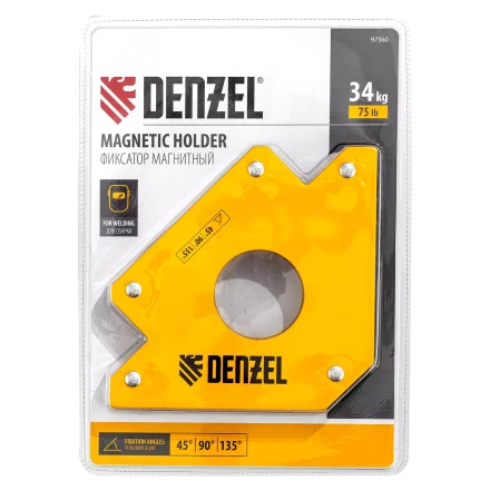 Фиксатор магнитный для сварочных работ усилие 75 LB Denzel 97560 купить в Урае