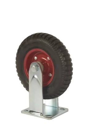 Колесо большегрузное неповоротное PF 200 200 мм резина с протектором (F) 1027234 купить в Урае