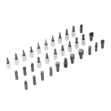 Набор инструментов Denzel 15813, 1/2&quot;, 1/4&quot;, CrV, S2, пластиковый кейс, 94 предмета купить в Урае