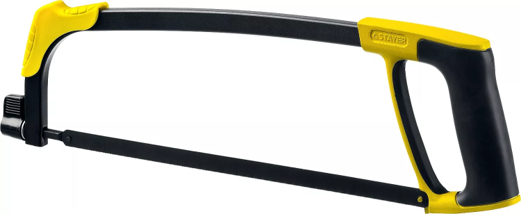 Ножовка по металлу STAYER MS350-BLACK-Max, металлическая обрезиненная рукоятка, натяжение 70 кг, 300 мм 15775 купить в Урае