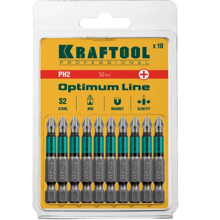 Биты KRAFTOOL OPTIMUM PH 26122-2-50-10 купить в Урае