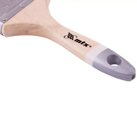 Кисть плоская натуральная черная щетина деревянная ручка размер 2 Mtx 82631 купить в Урае