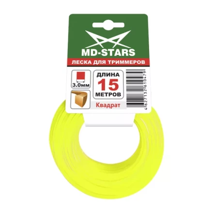 Леска для триммера SQUARE (квадрат) 2,4ММХ15М купить в Урае