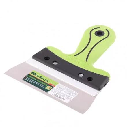 Шпатель фасадный нержавеющая сталь 150 мм двухкомпонентная ручка  Сибртех 85580 купить в Урае