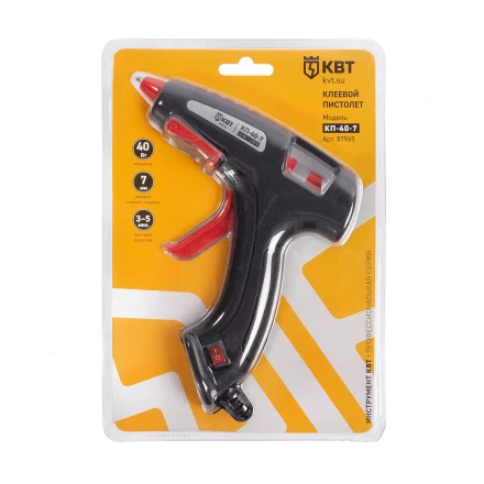Пистолет клеевой КВТ КП-40-7 40 Вт,  стержня 7 мм (87965) купить в Урае