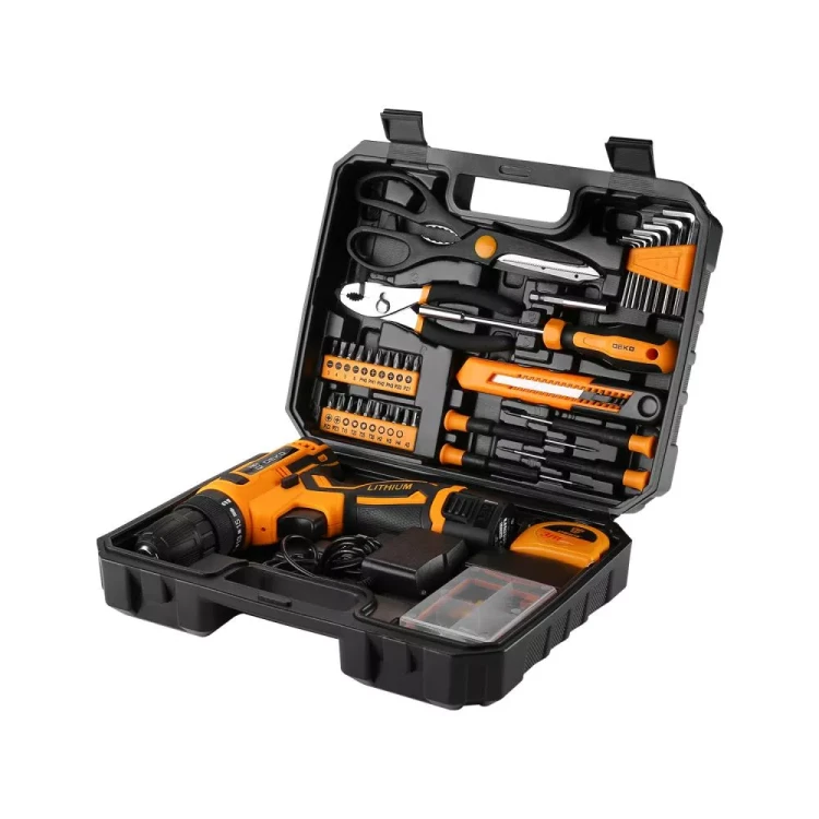 Дрель аккумуляторная DEKO Banger 12V + набор инструмента 93 предмета, 063-4167 купить в Урае