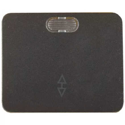 Выключатель СВЕТОЗАР &quot;ГАММА&quot; проходной, с подсветкой, одноклавишный, без вставки и рамки, цвет темно-серый металлик, 10A SV-54138-DM купить в Урае