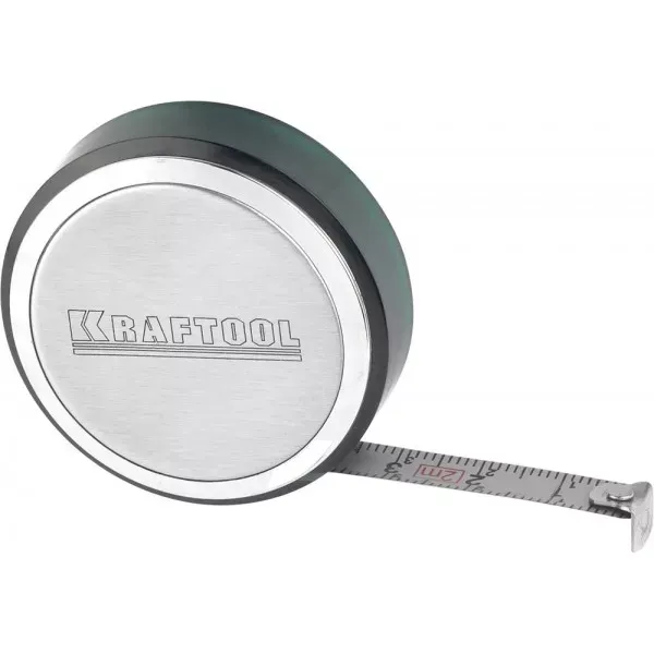 Рулетка KRAFTOOL, SuperKompakt, корпус из нержавеющей стали, 2мх8мм 34147-02 купить в Урае