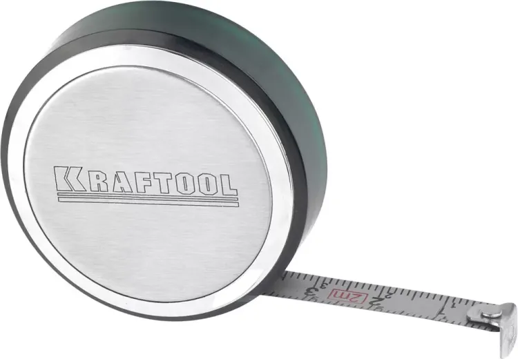 Рулетка KRAFTOOL, SuperKompakt, корпус из нержавеющей стали, 2мх8мм 34147-02 купить в Урае