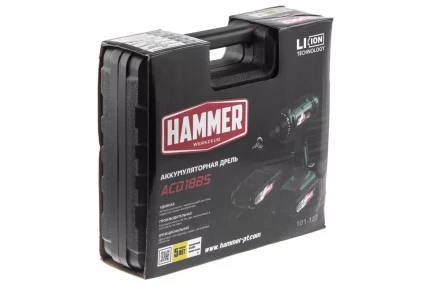 Дрель аккумуляторная HAMMER ACD18BS купить в Урае