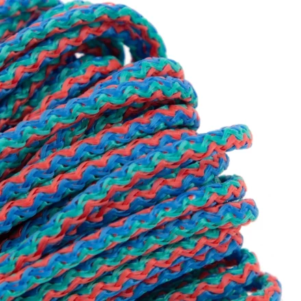 Шнур бельевой полипропиленовый с сердечником, 5 мм, L 15 м, цветной, Home Palisad 937095 купить в Урае