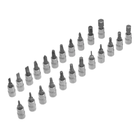 Набор инструментов Сибртех 13399, 1/4&quot;, пластиковый кейс 56 предметов купить в Урае