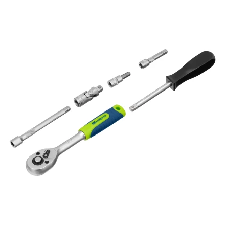 Набор инструментов Сибртех 13399, 1/4&quot;, пластиковый кейс 56 предметов купить в Урае