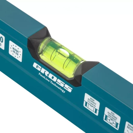 Уровень алюминиевый 600 мм фрезеровка 3 глазка Prazision Gross 34440 купить в Урае