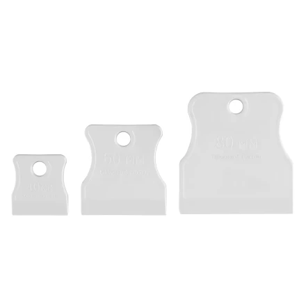 Набор шпателей 40-60-80 мм, белая резина, 3 шт. Россия Sparta 85801 купить в Урае