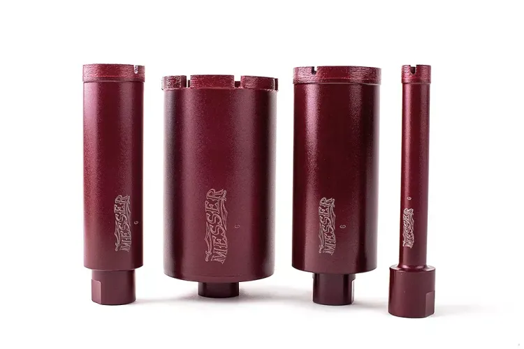 Сегментная алмазная коронка MESSER REDLINE по граниту диаметр 18 мм длина 100 мм купить в Урае