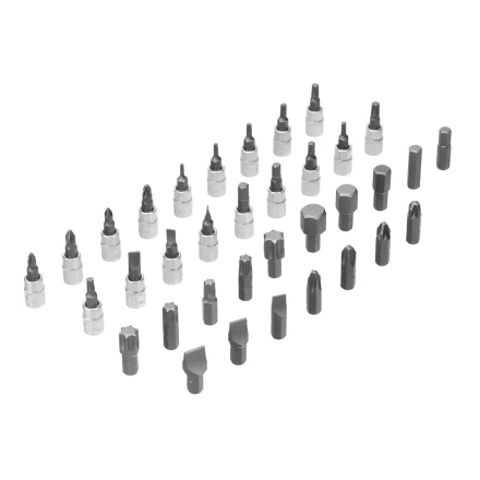 Набор инструментов Denzel 15814, 1/2&quot;, 1/4&quot;, CrV, S2, пластиковый кейс, 109 предметов купить в Урае