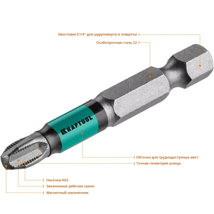 Биты KRAFTOOL OPTIMUM PH 26122-3-50-10 купить в Урае