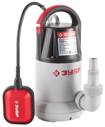 Насос ЗУБР погружной, дренажный, для чистой воды, напор 8,5 л, 250 л/мин, 750Вт ЗНПЧ-750 купить в Урае