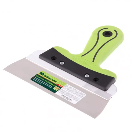 Шпатель фасадный нержавеющая сталь 200 мм двухкомпонентная ручка  Сибртех 85581 купить в Урае