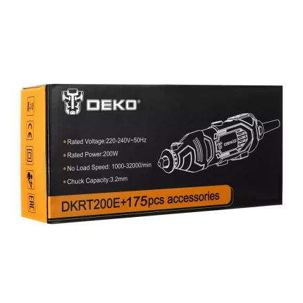 Гравер электрический DEKO DKRT200E DEKO 175 tools, 063-1416 купить в Урае
