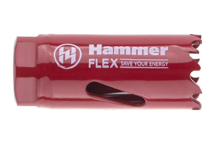 Коронка биметаллическая HAMMER Ф22х38мм 5/8" BiMETALL (224-003) купить в Урае