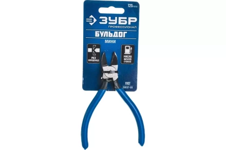 Бокорезы ЗУБР &quot;БУЛЬДОГ&quot; для пластика и меди, хромоникелевая сталь, обливные рукоятки, особочистый рез заподлицо, 125мм 22175-8-15 купить в Урае