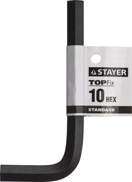 Ключ имбусовый STAYER "STANDARD", сталь, черный, 10мм 27405-10 купить в Урае