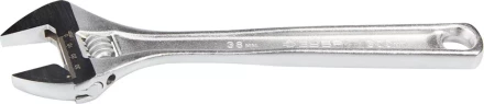 Ключ ЗУБР &quot;ЭКСПЕРТ&quot; разводной,Cr-V,хромир покрытие,эргоном рукоятка,увелич зев,угол наклона губок 15град,300мм/12&quot;,38мм 27260-30 купить в Урае