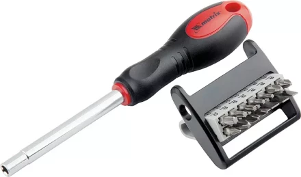 Отвёртка с набором бит,CrV,14шт MATRIX 11337 купить в Урае