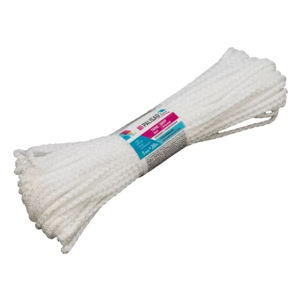 Шнур бельевой полипропиленовый с сердечником, 5 мм L 20 м, белый, Home Palisad 937115 купить в Урае