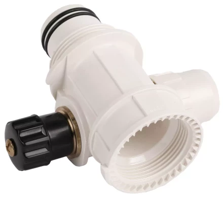 Коллектор ЗУБР &quot;ШиреФит&quot; сборный с вентилем&quot;внутренняя резьба - штуцер с гайкой - штуцер с гайкой&quot;, 26мм-16мм-26мм 51517-26-16-26 купить в Урае