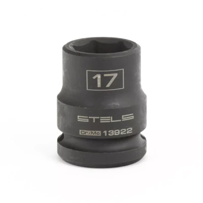 Головка ударная шестигранная 17 мм 1/2" CrMo Stels 13922