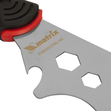 Шпатель-скребок многофункциональный 9 в 1 Matrix, нержавеющая сталь, 2-компонентная рукоятка, 85558 купить в Урае