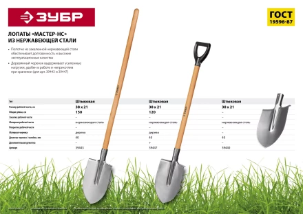 Лопаты штыковые с деревянным черенком Мастер-НС серия Без серии купить в Урае