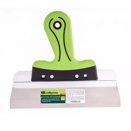 Шпатель фасадный нержавеющая сталь 250 мм, двухкомпонентная ручка  Сибртех 85582 купить в Урае