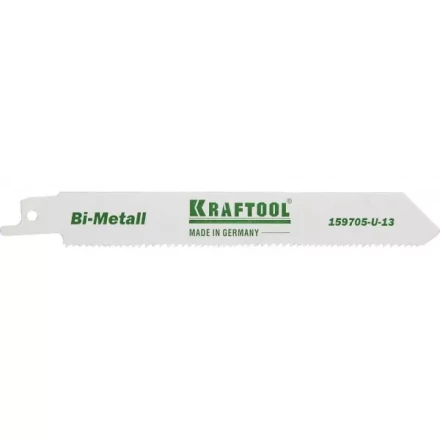 Полотно KRAFTOOL &quot;INDUSTRIE QUALITAT&quot;, S922VF, для эл/ножовки, Bi-Metall, по металлу, дереву, шаг 1,8-2,5мм, 130мм 159705-U-13 купить в Урае