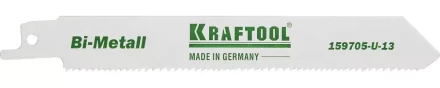 Полотно KRAFTOOL &quot;INDUSTRIE QUALITAT&quot;, S922VF, для эл/ножовки, Bi-Metall, по металлу, дереву, шаг 1,8-2,5мм, 130мм 159705-U-13 купить в Урае