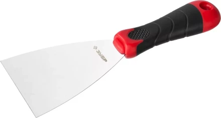 Шпатель ЗУБР &quot;МАСТЕР&quot;, профилированное нержавеющее полотно, 2к ручка, 80мм 10072-08 купить в Урае