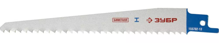 Полотно ЗУБР "ЭКСПЕРТ" S611DF для сабельной эл. ножовки Bi-Metall, дерево с гвоздями, ДСП, металл, пластик,130/4,2мм 155702-13 купить в Урае