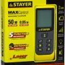 Дальномер STAYER "MASTER" MAX-Control лазерный, 2 точки отсчета, дальность 50м, точность 2мм 34957 купить в Урае