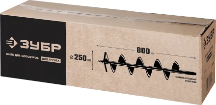 ЗУБР d 250 мм, грунт, шнек для мотобуров (7051-25) купить в Урае