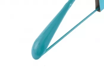 Вешалка метал для верхней одежды с прорезиненным противоскользящим покрытием 45 см бирюзовая ELFE 92926 купить в Урае