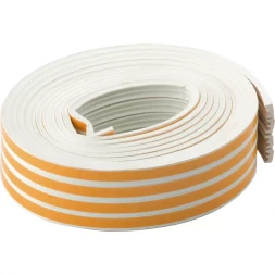 Уплотнитель 6 м профиль "E" белый СИБРТЕХ 93943